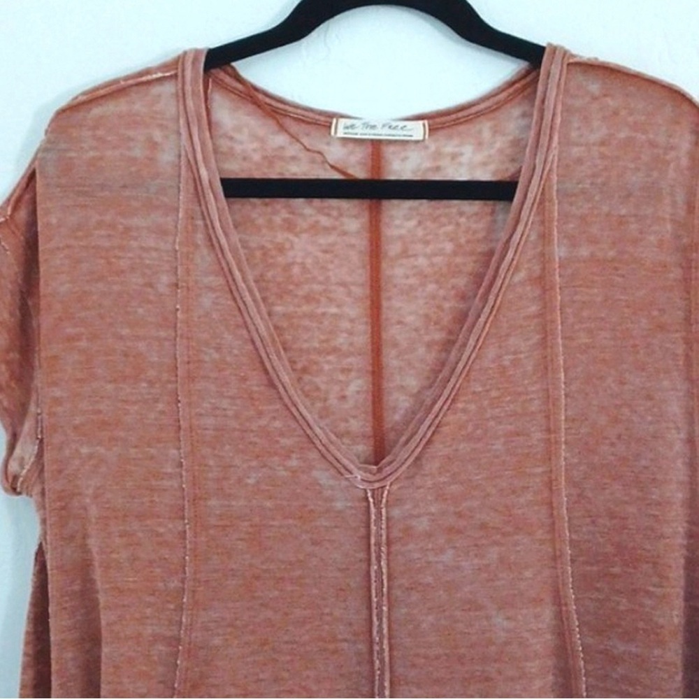 EUC Free People Sammie Burnout Oversized T-Shirt
Tunic Top in Washed Brown - Picture 5 of 13